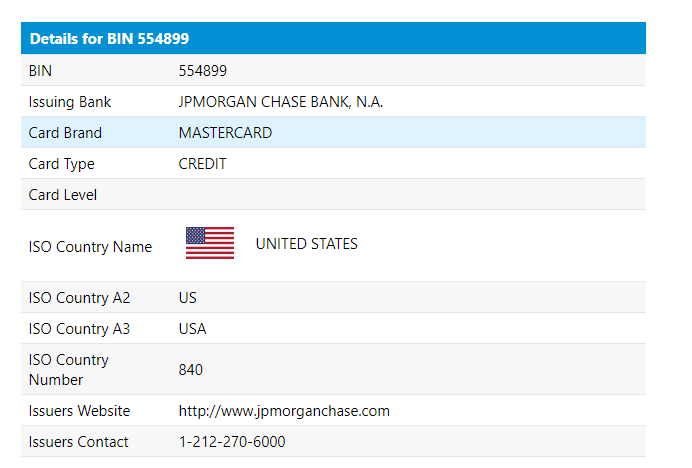 美国Chase银行企业虚拟卡554899卡头预上线中